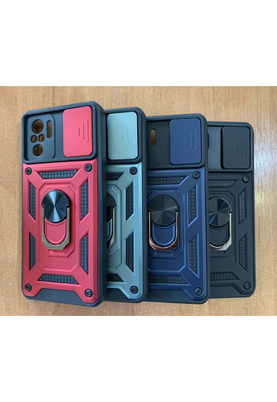 قاب ضدضربه هولدر دار و محافظ کشویی دوربین طرح بتمن برای گوشی های موبایل شیائومی - Cover Case Batman Defender for Xiaomi Mobile Phones